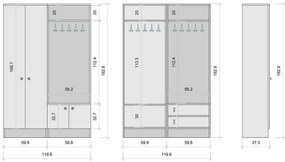 Mie White előszoba szett