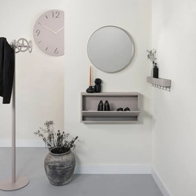 Szürke-bézs fém fali fogas polccal Dax Play – Spinder Design