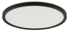 Brilagi - ULTRA SLIM dimmelhető LED lámpatest, 18 W, 230 V, átm. 30 cm, fekete + távirányító