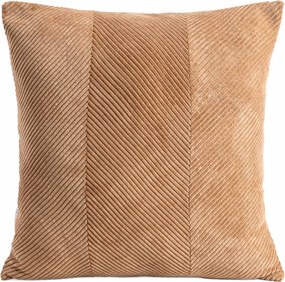 Fallere párnahuzat kordbársony taupe mintával 45x45 cm Homla