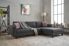 Sarokkanapé Kale Linen Jobbos - Antracit