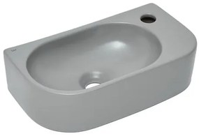 Mosdótál SAT Infinitio 40x21,5 cm szürke matt felülettel túlcsordulás nélkül SATINF4021LGRM