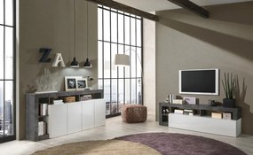 Hamburg TV állvány fehér, oxidált 184 cm