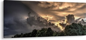 A felhők és az erdő képe (120x50 cm)