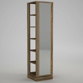 Forgó akasztó tükörrel Roll Walnut