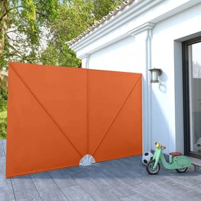 terrakotta összecsukható terasz oldalárnyékoló 300 x 200 cm
