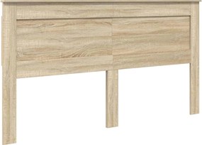 vidaXL Fejtámla fejtámlával Sonoma tölgy 200 cm Faanyag