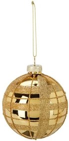 Karácsonyi dísz arany csíkok ø 8 cm, Colmore
