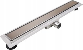 Lineáris Lefolyó 110CM Mély Ülepítő Balneo Duplex Szett Rozsdamentes Acél