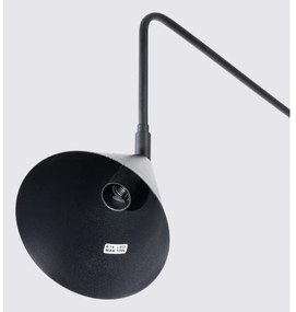 Fekete konnektorhoz csatlakoztatható fali lámpa Zylo – Sollux