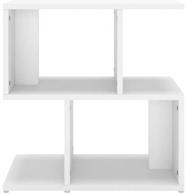 2 db fehér szerelt fa éjjeliszekrény 50 x 30 x 51,5 cm
