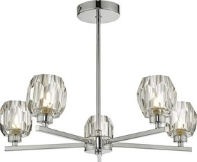 DAR LIGHTING IDI5450 IDINA Glamour Csillár Csiszolt króm, Átlátszó G9 IP20