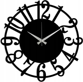 Dekoratív falióra Molor 48 cm fekete