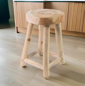 DIVERO Tömör tíkfa szék kezelt