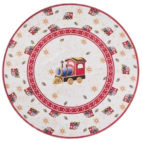 Piros kerek szőnyeg karácsonyi mintával ø 160 cm Toy's Delight Train – Villeroy&amp;Boch
