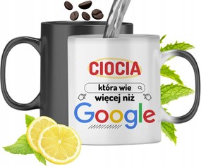 Mágikus Bögre Nagynéninek Fekete Színváltós, fényképes nyomattal