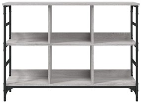 szürke sonoma színű szerelt fa tálalószekrény 102x32x73,5 cm