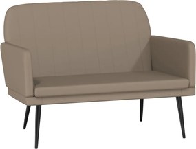 vidaXL kávészínű műbőr pad 107 x 80 x 81 cm