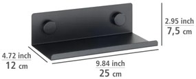 WENKO 71147800 - Polc JET 25x7,5 cm fekete