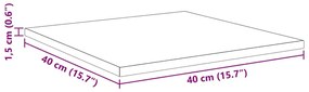 Polcos könyvespolc 4 pcs Barna 40 x 40 x 1.5 cm Faanyag