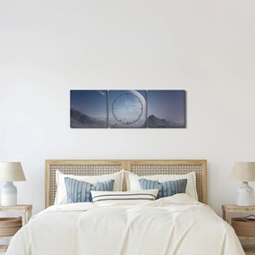 Kép - Ég a a sziklák felett (órával) (90x30 cm)