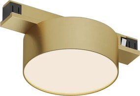 DK/EU-5761-SB Shine Track light, FLOW 3000 series, D74*H28, LED, 48V DC, 6W, RA≥90, 3000K, IP20, satin brass color, aluminum — DK/EU-5761-SB