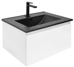 SAT B-WAY Fürdőszobaszekrény mosdóval 59x30x45 cm fehér fényes BWAY60WU4BB