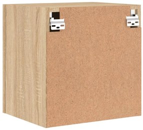 2 db sonoma tölgy szerelt fa fali TV-szekrény 40,5 x 30 x 40 cm