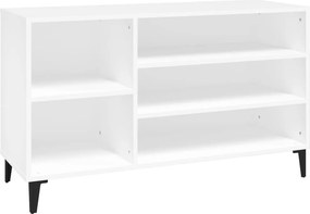 vidaXL fehér szerelt fa cipősszekrény 102x36x60 cm