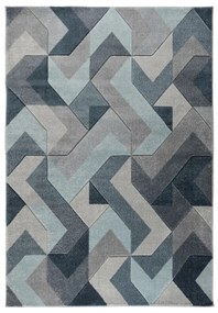 Aurora kék-szürke szőnyeg, 200 x 290 cm - Flair Rugs