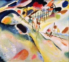 Reprodukció Landscape, 1913, Wassily Kandinsky