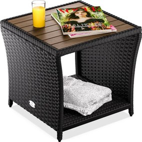 Deuba Rattan asztalka 40x45x45 cm - fekete