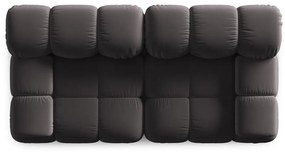 Sötétszürke bársony kanapé 188 cm Bellis – Micadoni Home