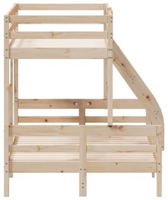 tömör fenyőfa emeletes ágy 80x200/120x200 cm
