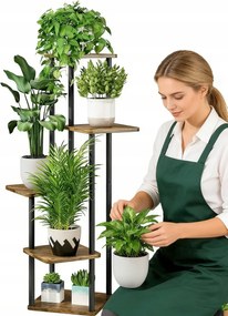 5 szintes virágágyás fém virágtartó polc állvány