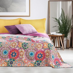 Bibi kétoldalas fukszialila mikroszálas ágytakaró, 170 x 270 cm - DecoKing