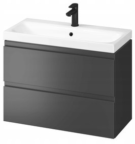 Cersanit - SET skrinka + umývadlo, biely lesk, Moduo 80, S801-221-DSM