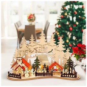 Solight 1V250 - LED Karácsonyi dekoráció LED/2xAAA kisváros