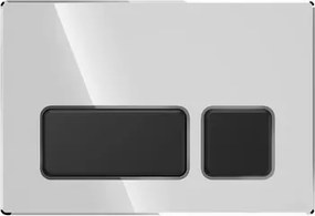 Cersanit öblítőgomb króm fekete Block K97-0565