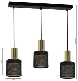 Csillár zsinóron ARES 3xE27/60W/230V