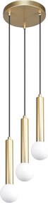 ITALUX PND-33574-3-GD FILANO Többágú Függesztett Lámpa Opál, Arany G9 IP20