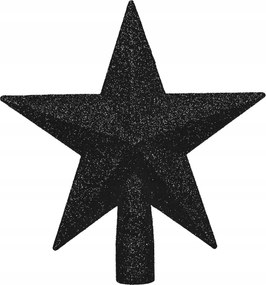 Csillag Karácsonyfadísz Csillag Törhetetlen Fekete Karácsonyi Dekoráció 15cm