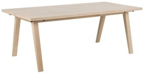 Asztal Oakland C103Világos tölgy, 75x95x200cm, Laminált forgácslap, Természetes fa furnér, Laminált forgácslap, Fa