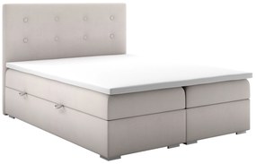 Franciaágy Boxspring 140 cm Rinoletto (bézs) (tárolóhellyel). Akció -17%. 1044313
