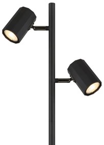 Globo 57918SB - Állólámpa JAMES 2xGU10/5W/230V fekete