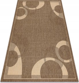 Lapos Szövésű Szőnyeg Juta Outdoor Univerzális Kerekek bézs 240x330 cm