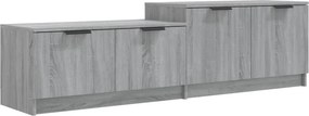 vidaXL szürke sonoma színű szerelt fa TV-szekrény 158,5 x 36 x 45 cm