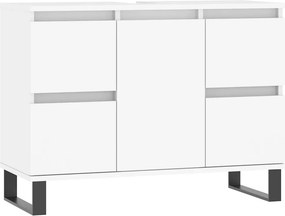 vidaXL fehér szerelt fa mosdószekrény 80 x 33 x 60 cm