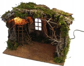 VilĂĄgĂtĂł KarĂĄcsonyi Betlehem- 40x25x30cm 13-15cm magas figurĂĄkhoz