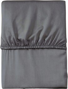 Mikroszatén lepedő 160x200 szürke egyszínű, gumis Poly